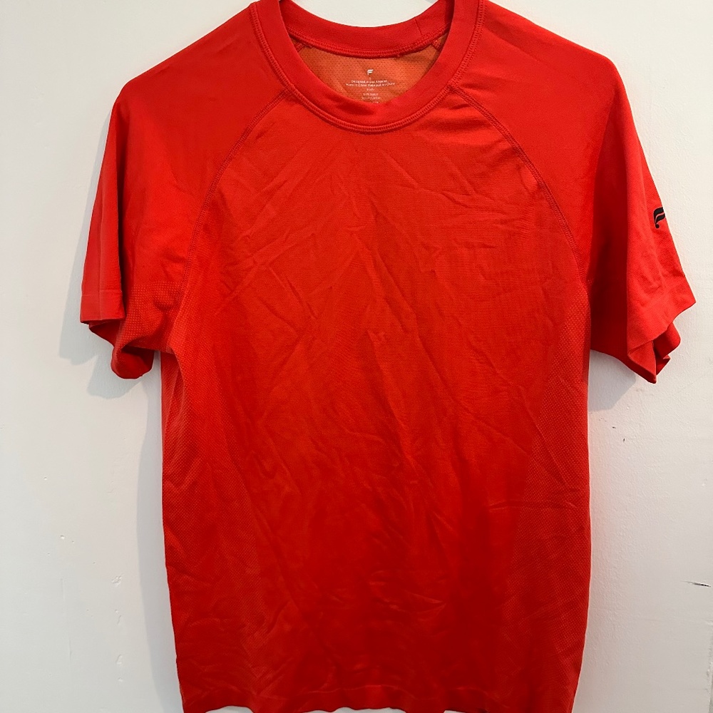 Fabletics Performance Tee - Orange - Small